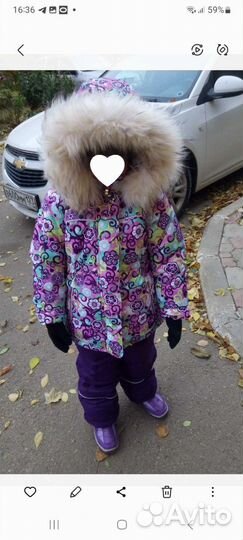 Зимний комбинезон для девочки 116