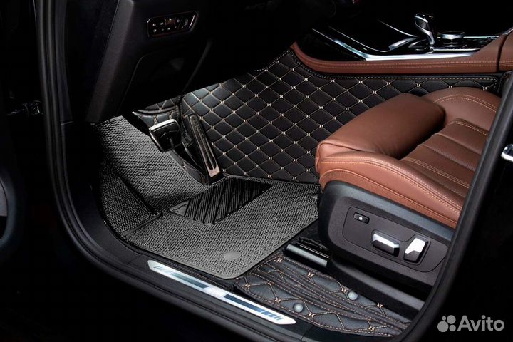 3D Коврики KIA Carnival 4 из Экокожи