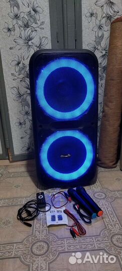 Колонка портативная с микрофонами