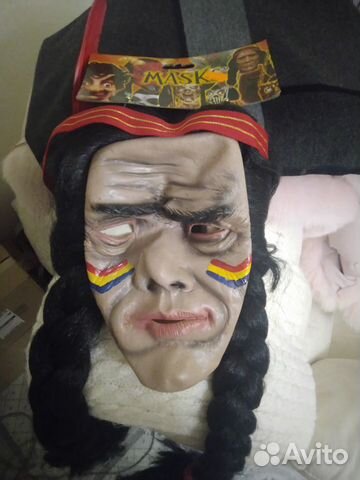 Маскарадная маска индеец и викинг