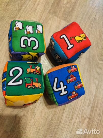Кубики мягкие музыкальные