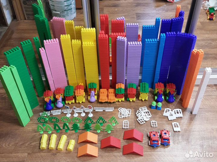 Конструктор Полесье огромный набор 600 деталей