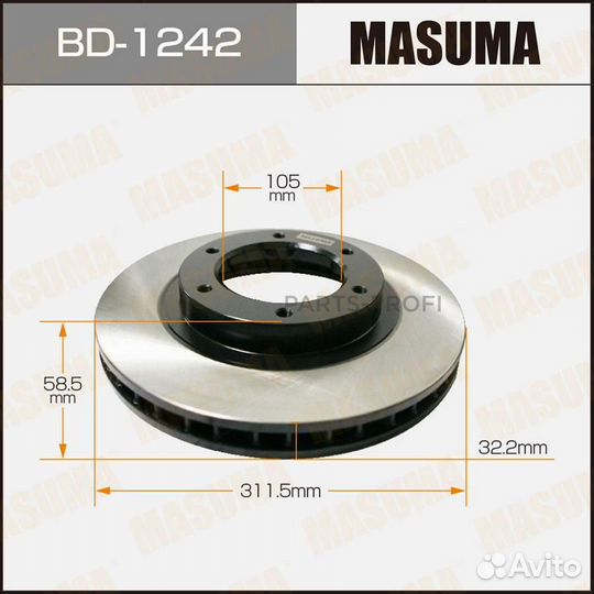 Masuma BD-1242 Диск тормозной