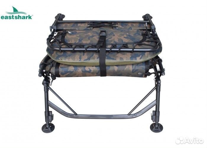 Раскладушка карповая EastShark 059 DEF camo