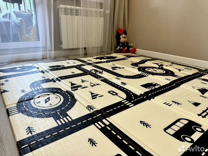 Складной детский коврик новый для ползания