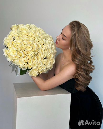 101 роза букет цветы доставка