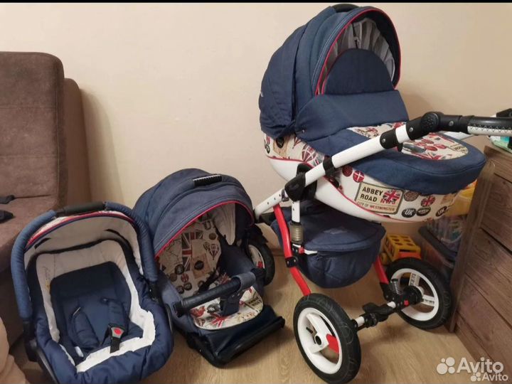 Коляска адамекс барлетта 3 в 1 серия лондон