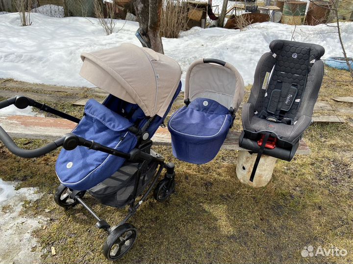 Коляска 2 в 1, автокресло, стульчик