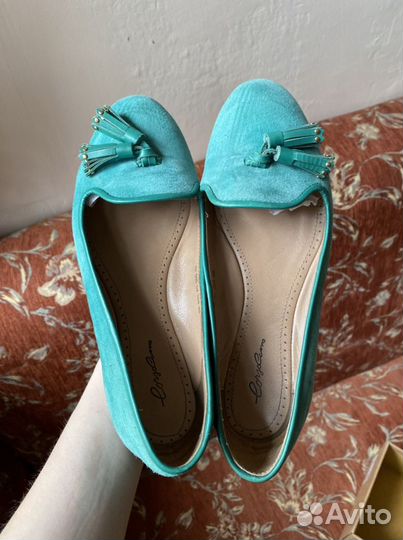 Лоферы из натуральной замши