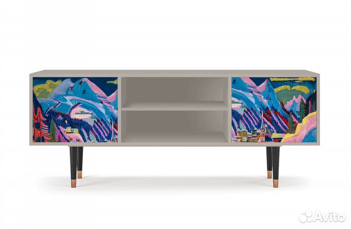 Тв-тумба T2 - Сатин - Davos Winter