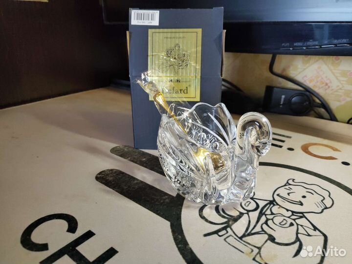 Икорница Лебедь Muza Crystal