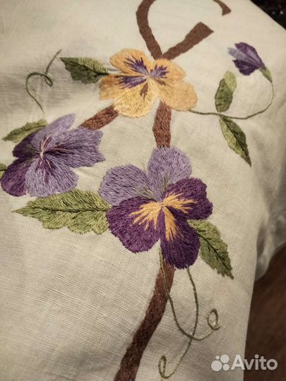 Скатерть лен СССР новая