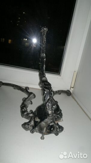 Подставка для живой ели Алюминиевая литая старая