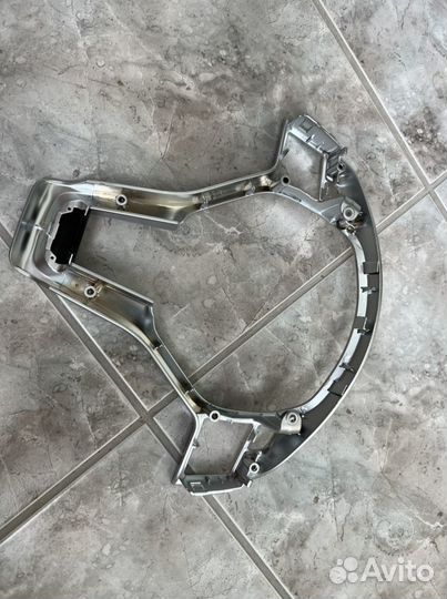 Накладка на руль Mercedes AMG хром/черная/карбон