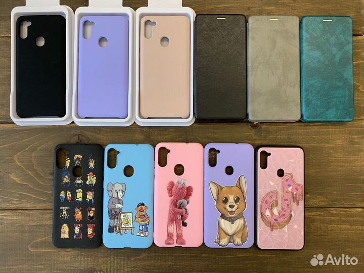 Samsung A11 M11 чехлы защитные стекла