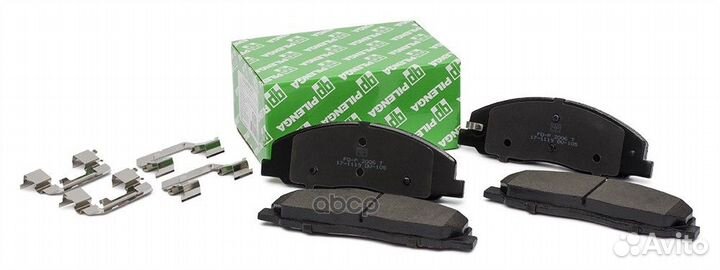 Колодки тормозные дисковые со скобами, пластина