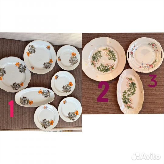Фарфоровые тарелки СССР