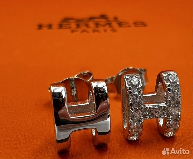 Hermes pop H mini серьги