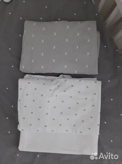 Простынь IKEA 120 60 + чехол на матрас