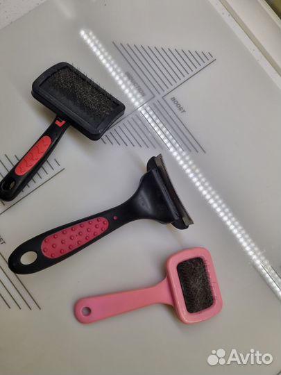 Дешеддер (фурминатор) большой, пуходерки 2 шт