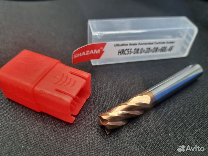 Фреза Концевая 8*20*D8*60мм 4F по металлу твердосп