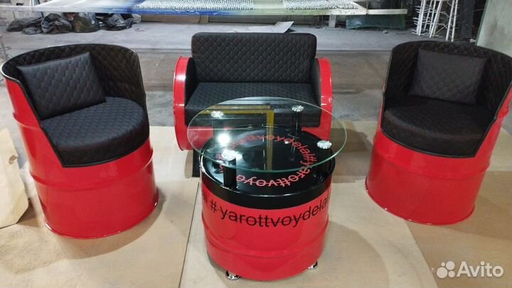 Мебель из бочек лофт