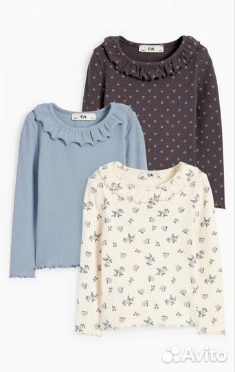 Лонгслив для девочки 3шт 104