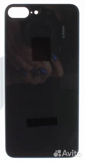 Задняя крышка для iPhone 8 Plus Черная (со скотчем