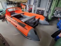Лодка Reef Тритон 390 Fi нд; оранжево-серая