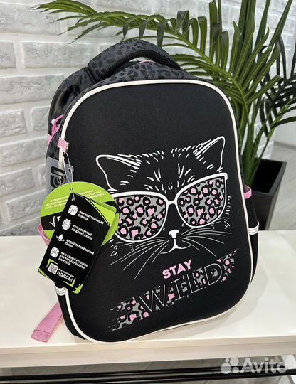 Школьный рюкзак усытый кот