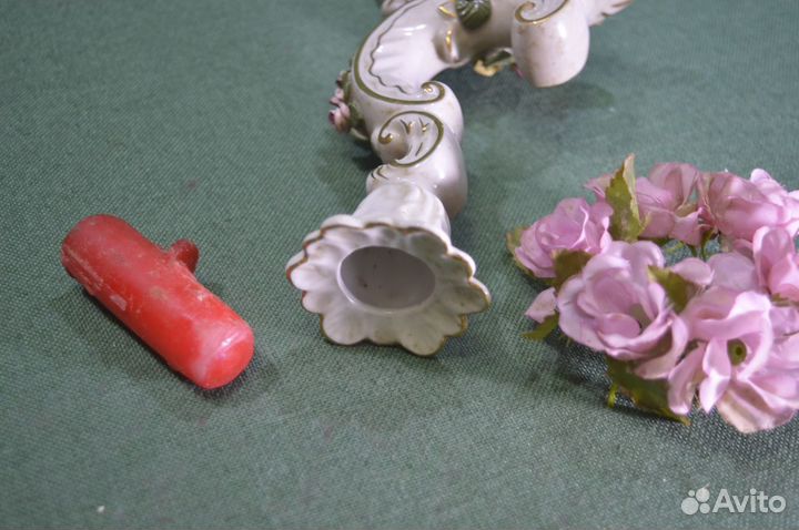 Подсвечник фарфоровый немецкий. Фарфор, handarbeit