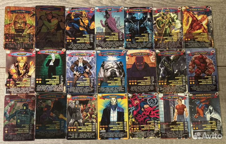 Карточки Человек Паук Герои и Злодеи 171 шт