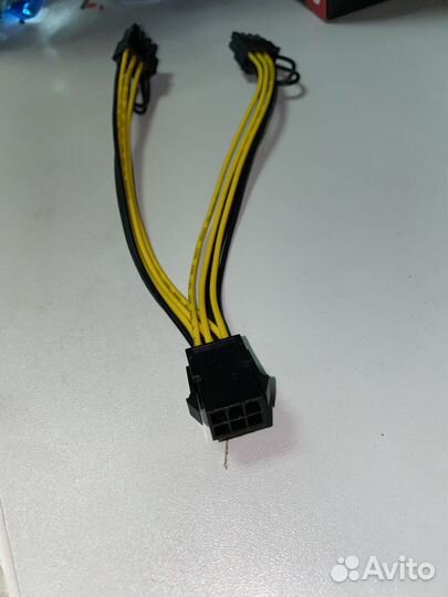 Разветвитель 6 pin PCI-e на 2 x 6+2 pin