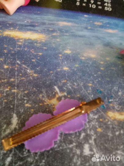 Заколка с цветочками