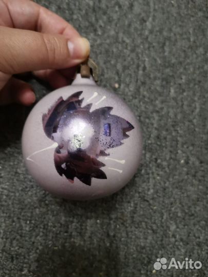 Елочные игрушки стекло СССР