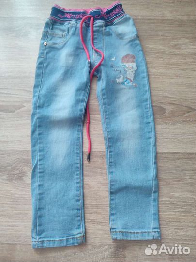 Джинсы для девочки 104