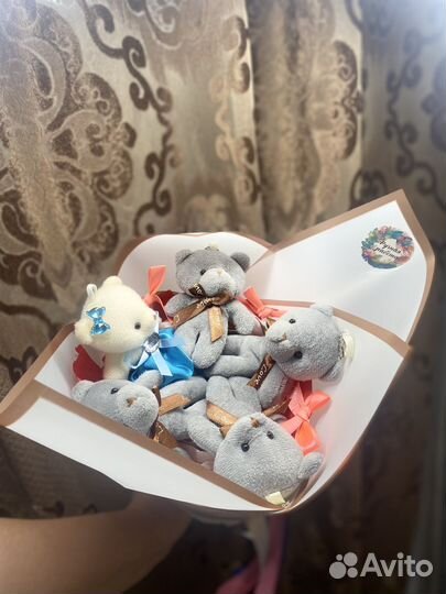 Букеты из мишек