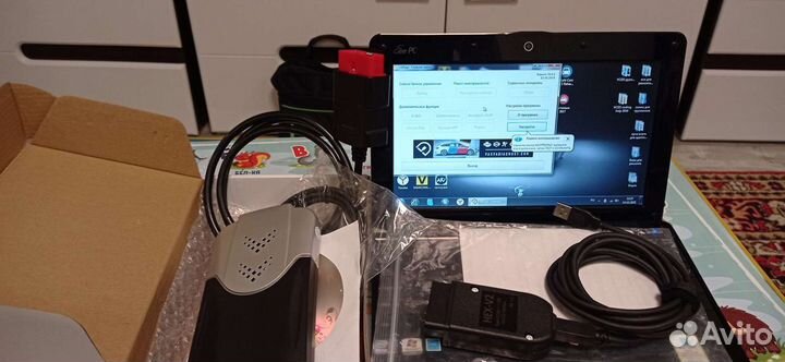 Сканер Делфи + нетбук +Вася диагност