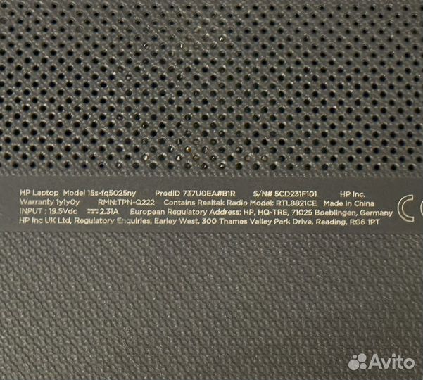 Ноутбук HP Laptop 15s