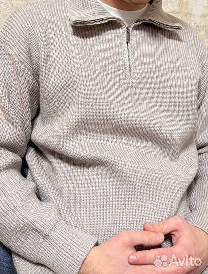 Мужской джемпер полузамок олд мани