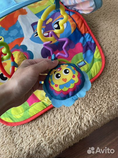 Развивающий коврик туннель playgro