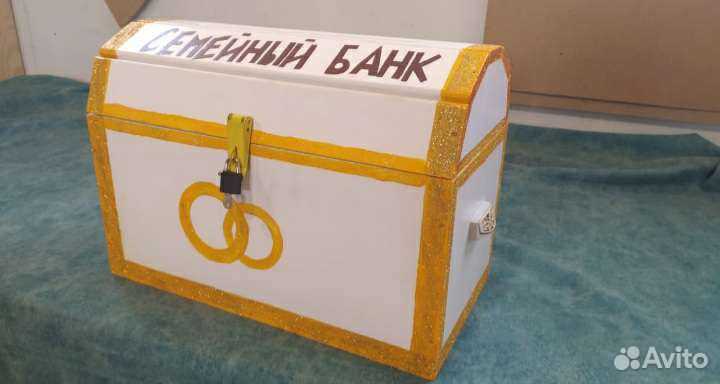 Свадебный сундук деревянный, ручной работы