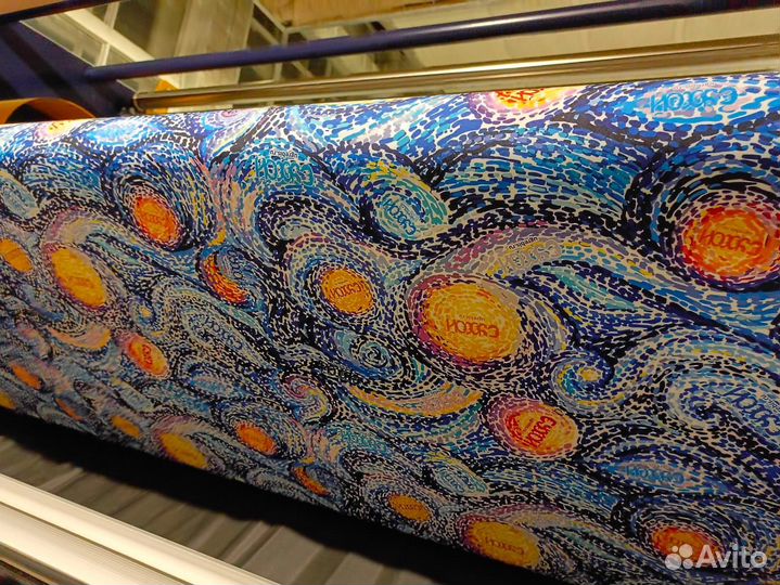 Печать на ленте. Сублимационная. Широкоформатная