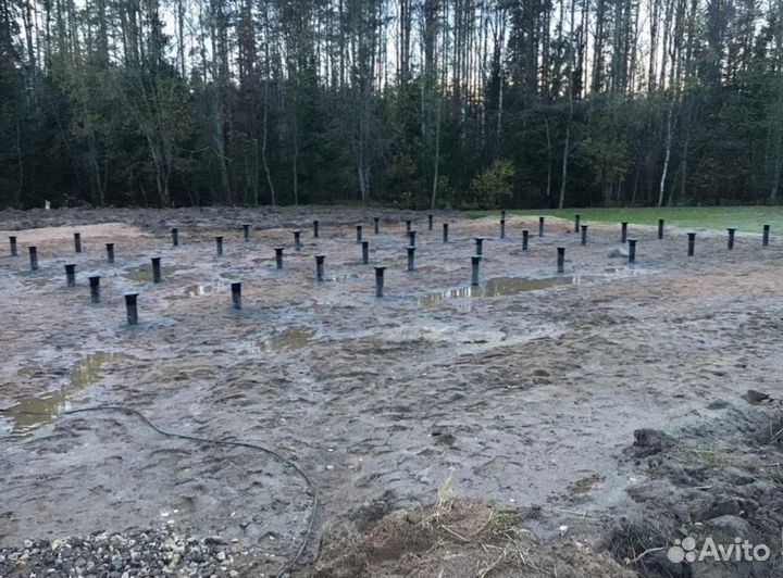 Винтовые сваи, доставка, монтаж