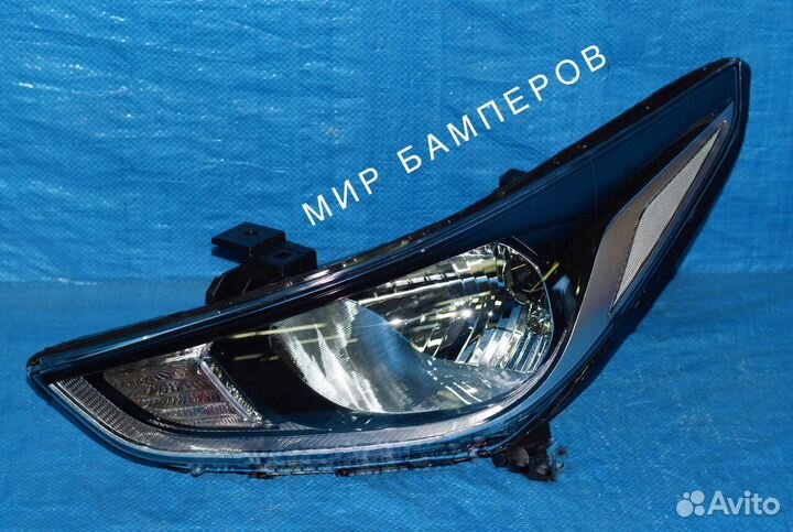 Бампер Hyundai Solaris в цвет белый