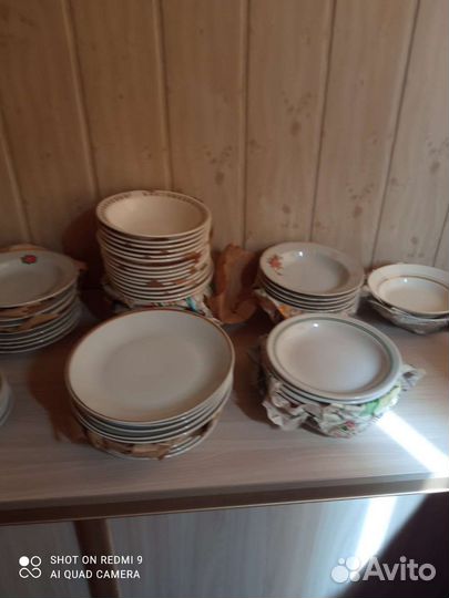 Тарелки Дружковского фарфорового завода