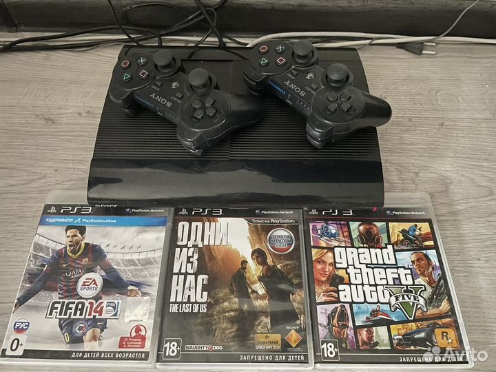 Sony PS3 прошитая + игры