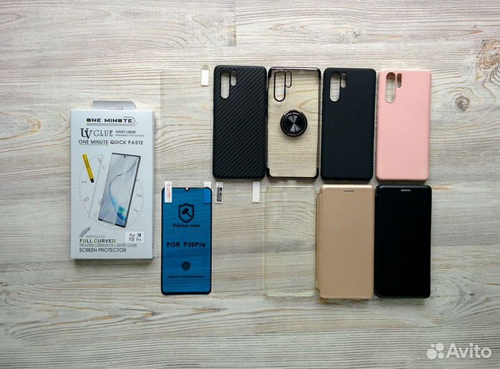 На Huawei p30 pro стекло пленка чехол