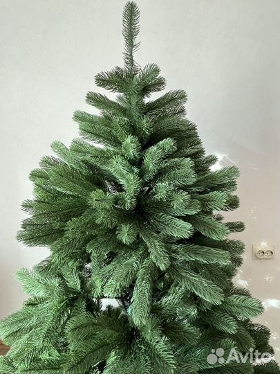 Елка искусственная новогодняя зеленая разборная