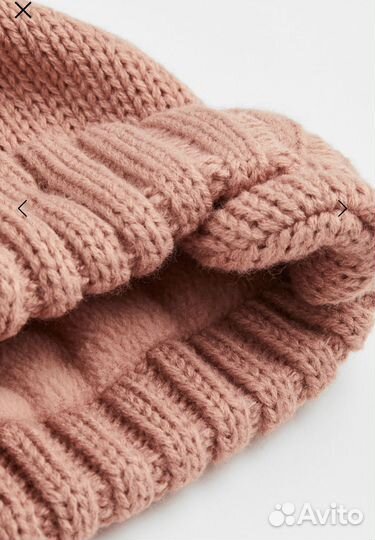 Набор шапка и варежки hm 86/92 новый